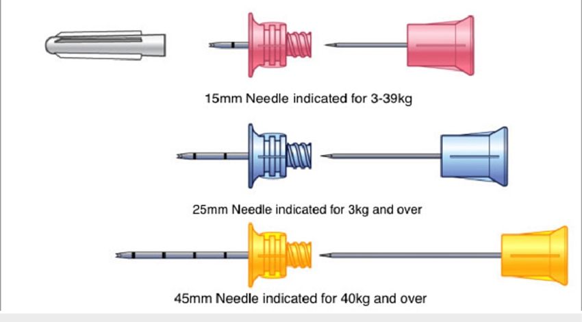 IO needles size schematic