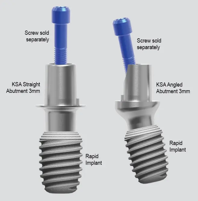 Screw-retained Straight Abutments